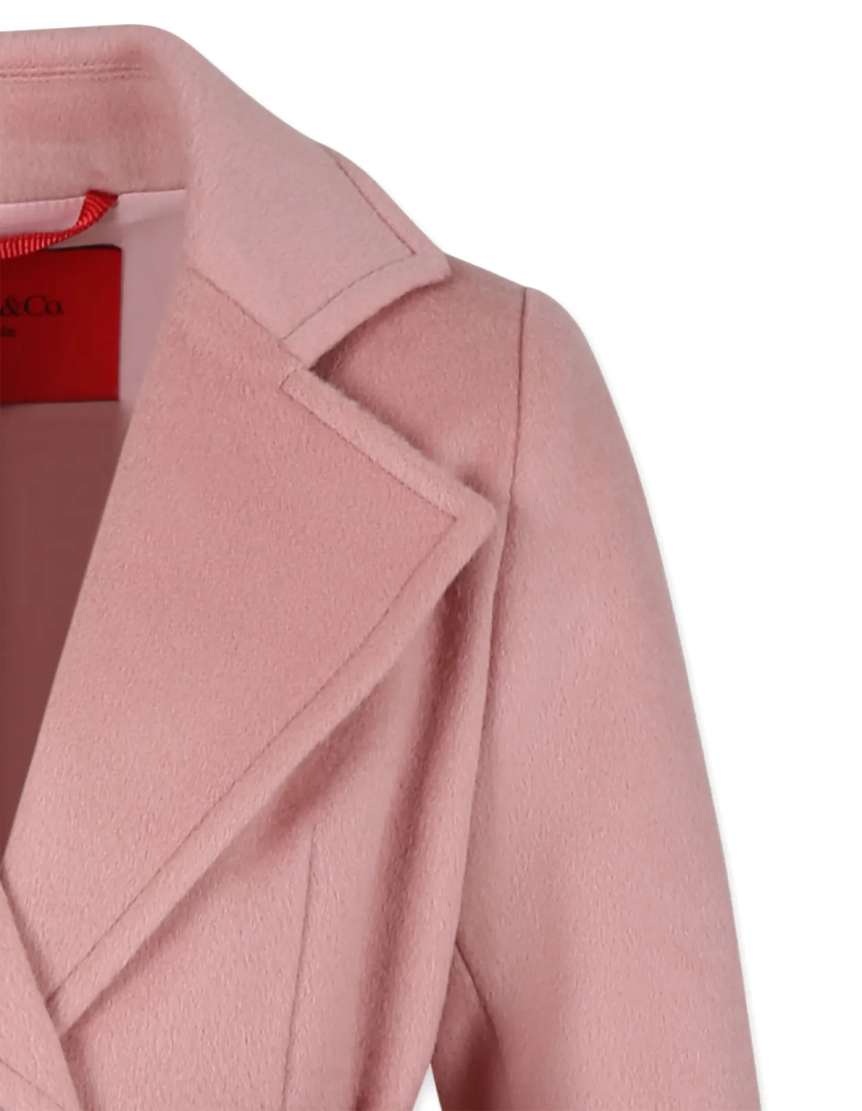 MAX&CO. KIDS Pink Wool Runaway Coat