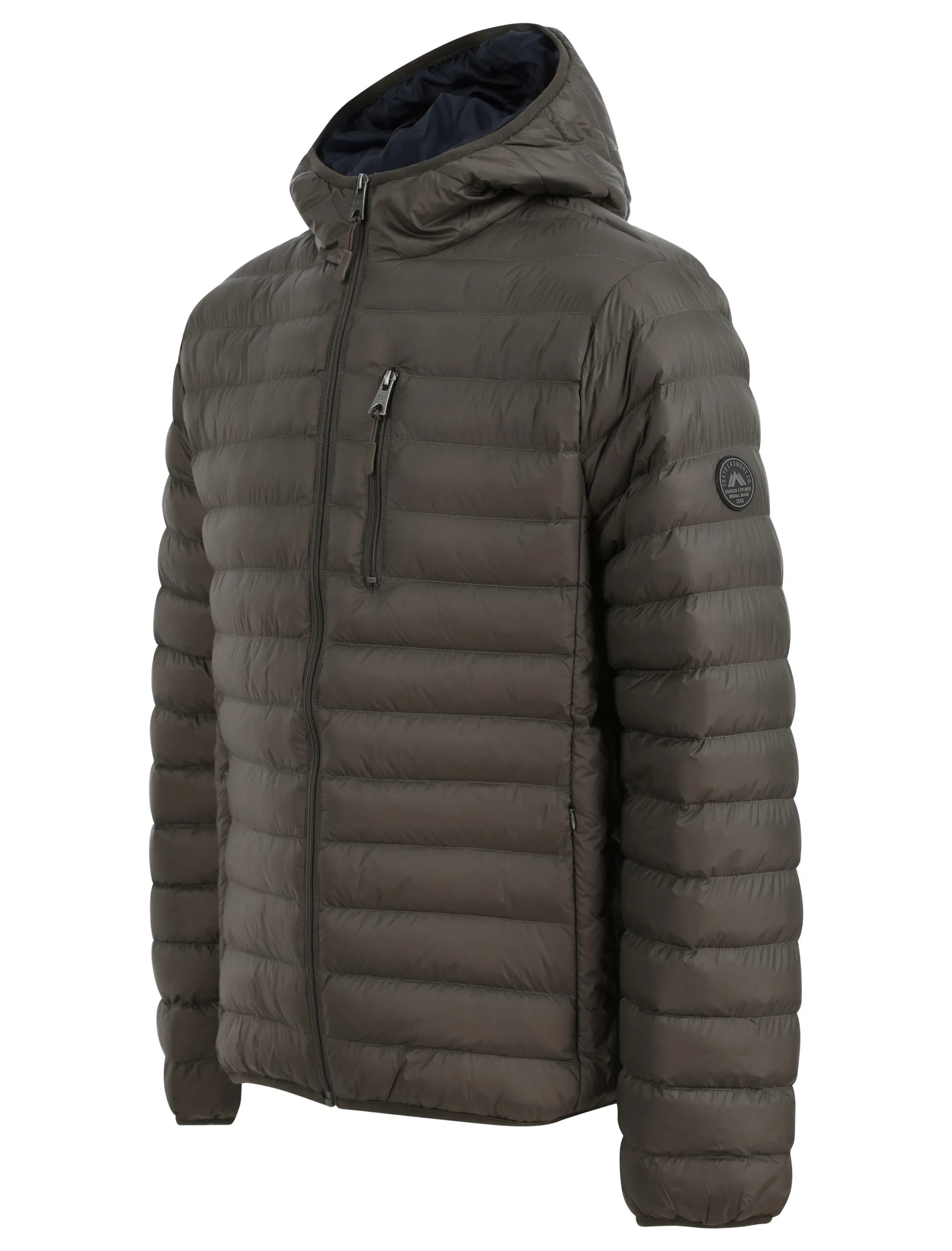 Men's Quilted Padded Puffer Jacket with Hood