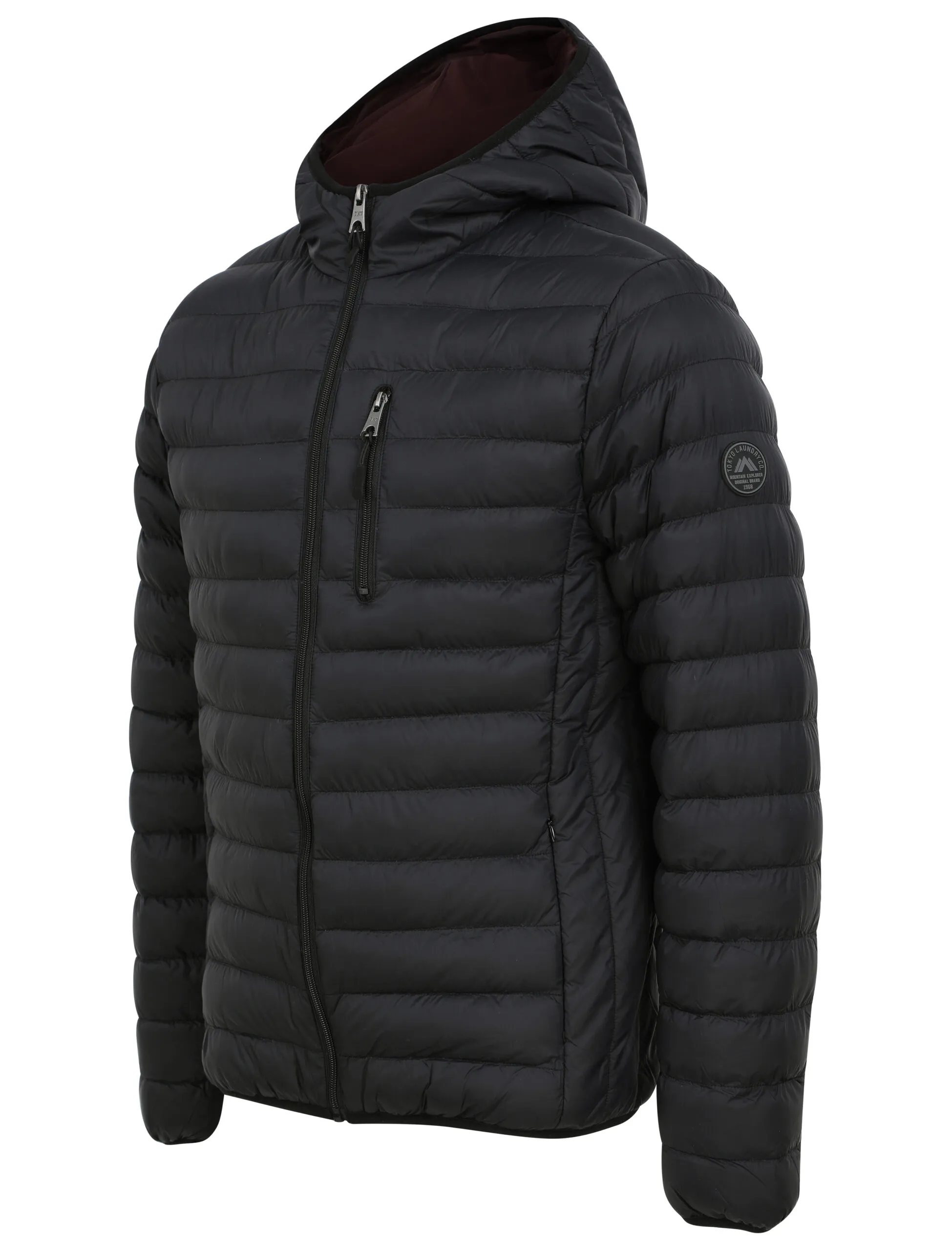 Men's Quilted Padded Puffer Jacket with Hood