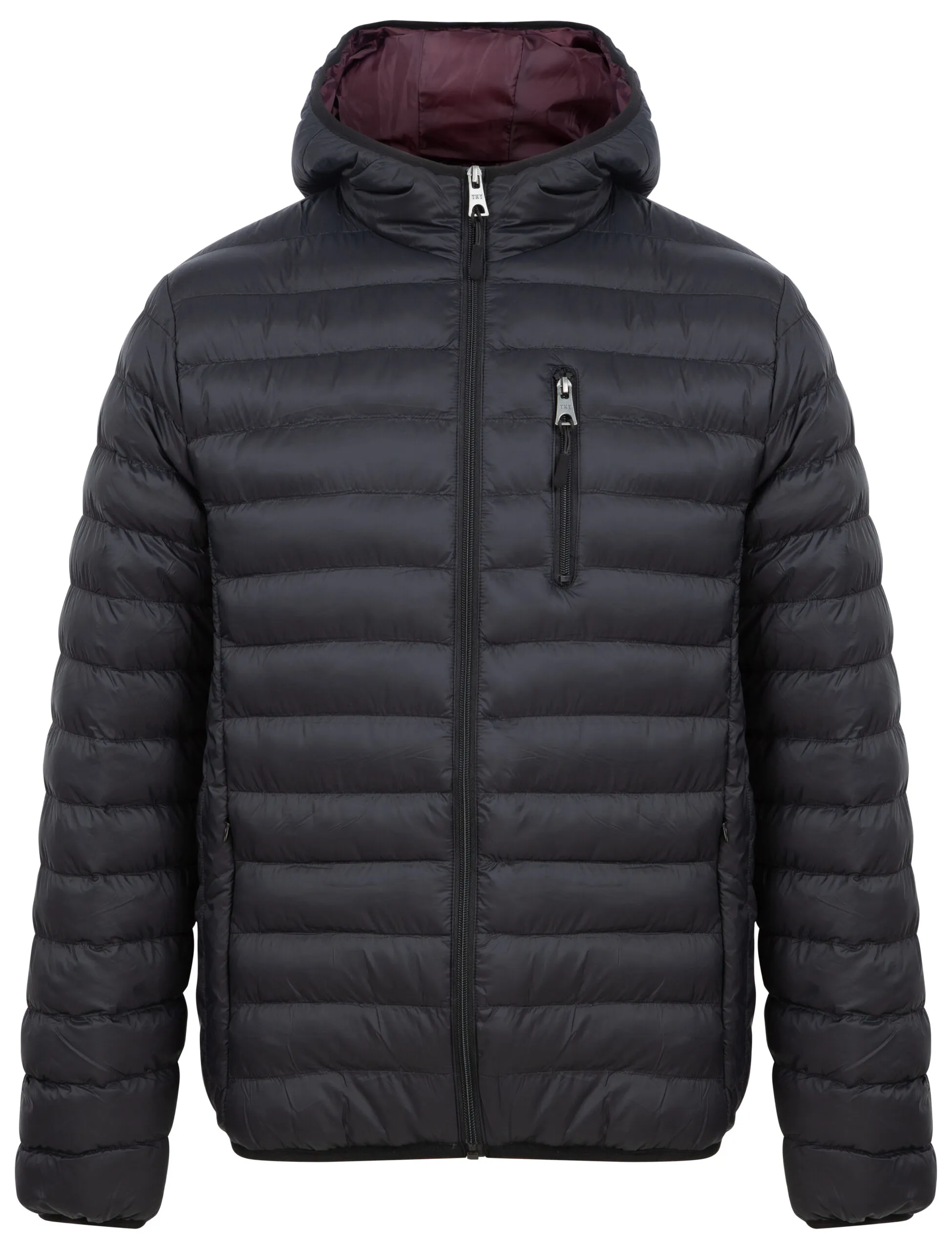 Men's Quilted Padded Puffer Jacket with Hood