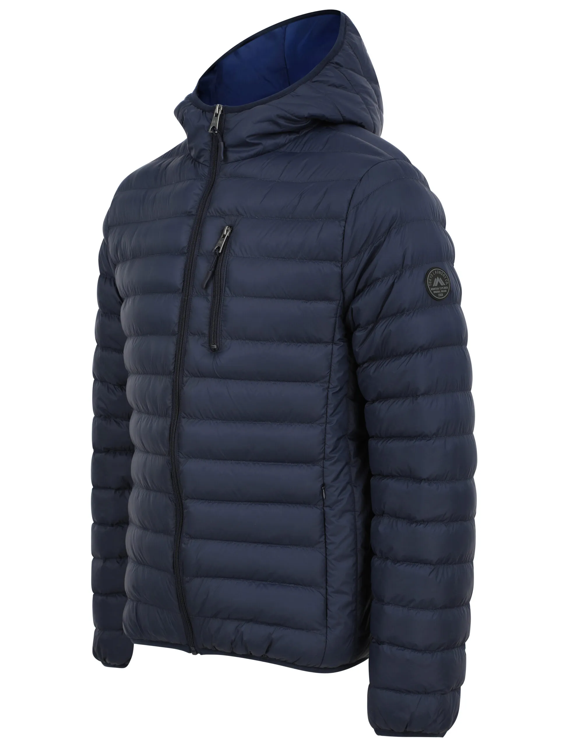 Men's Quilted Padded Puffer Jacket with Hood