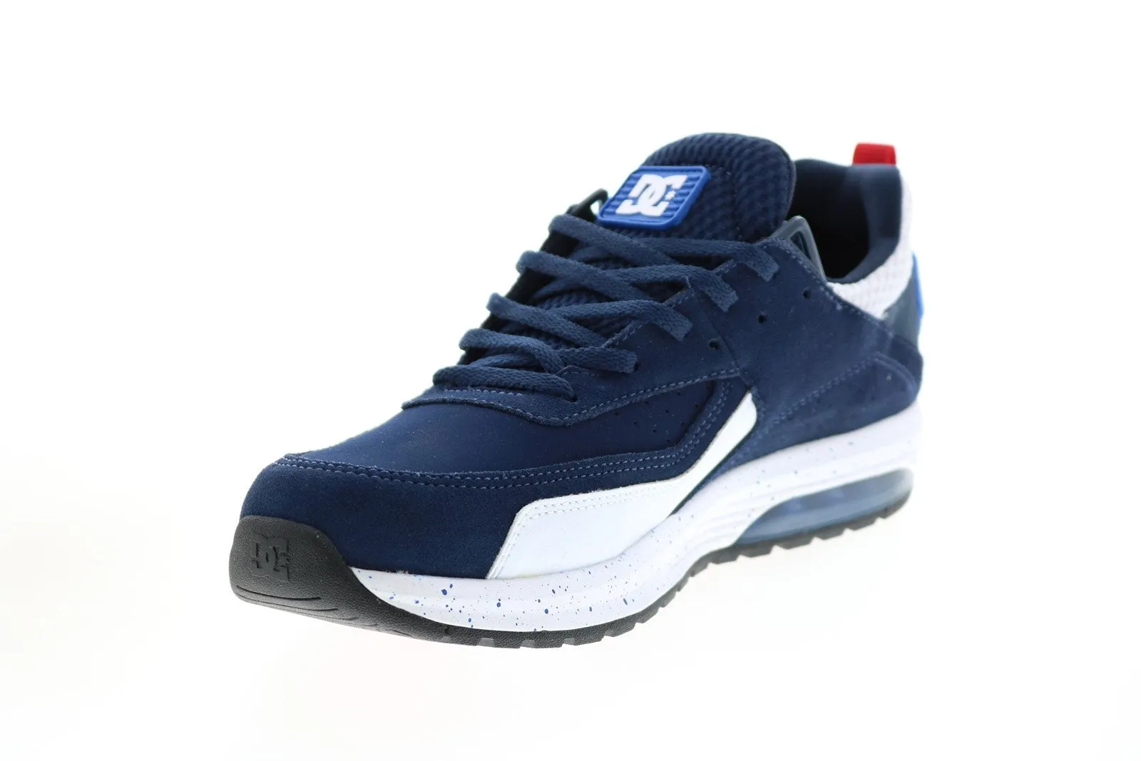 Mens Blue Nubuck Skate Inspired Sneakers Shoes