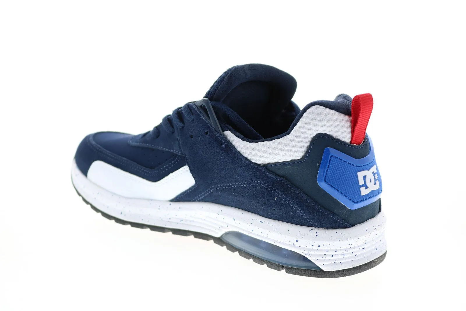 Mens Blue Nubuck Skate Inspired Sneakers Shoes