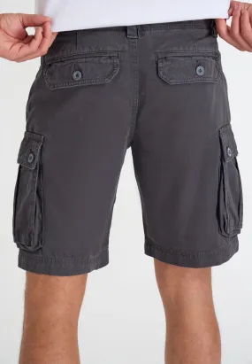 Charcoal Cargo Shorts for Men