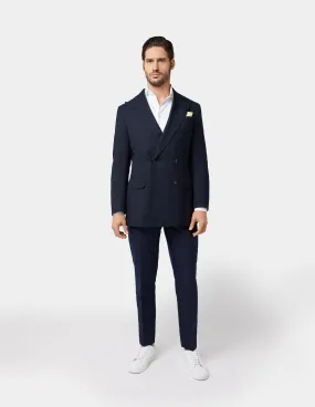 Men's Navy Double Breasted Suit