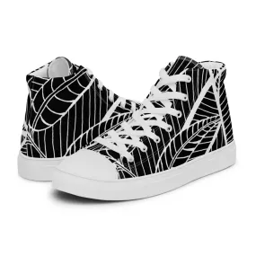 Mens Pecan Leaves Underwater Canvas High Tops