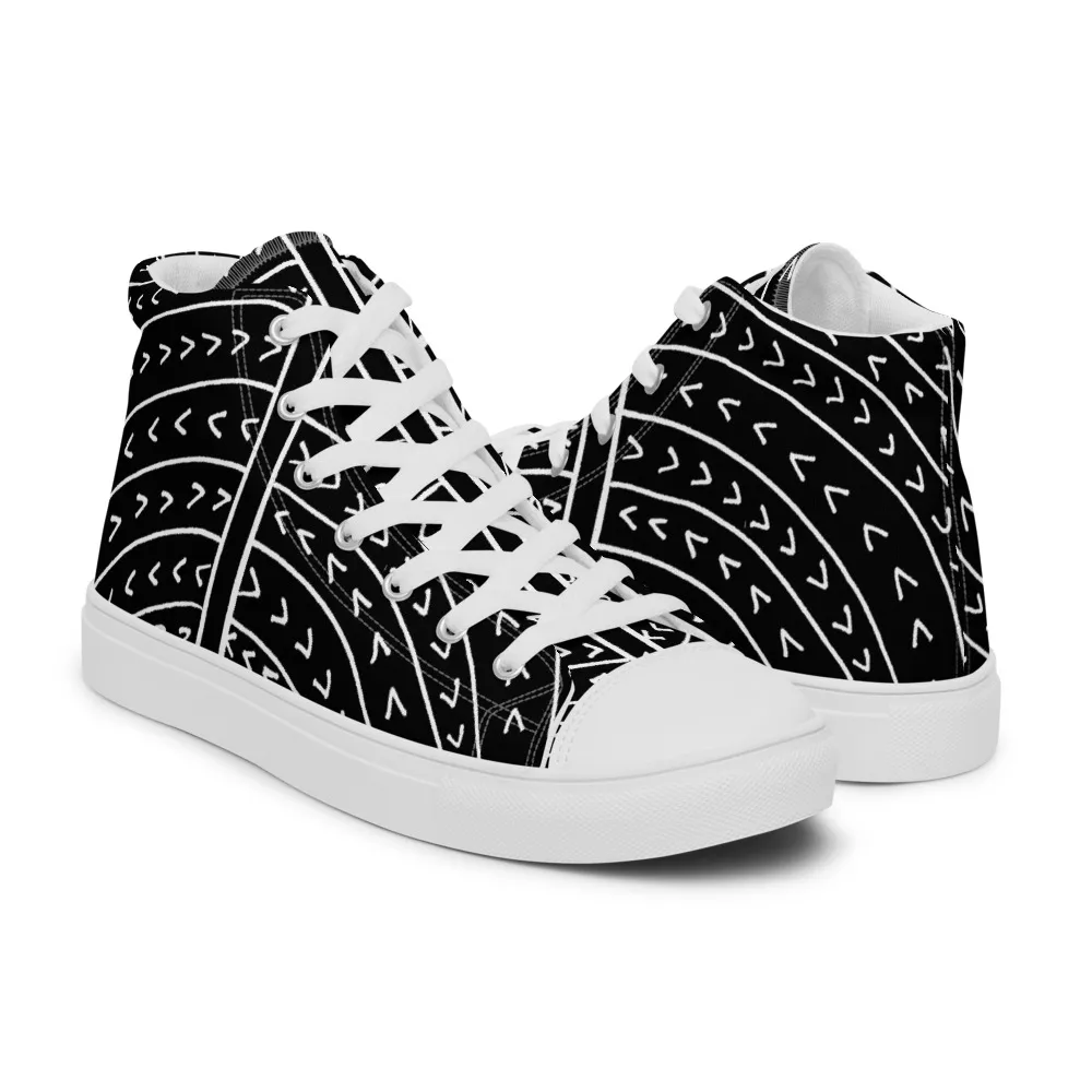 Mens The Vowel O Canvas High Tops