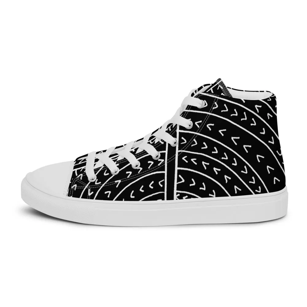 Mens The Vowel O Canvas High Tops