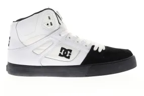 Men's White Suede Skate High Top Shoes - DC Pure High Top WC ADYS400043