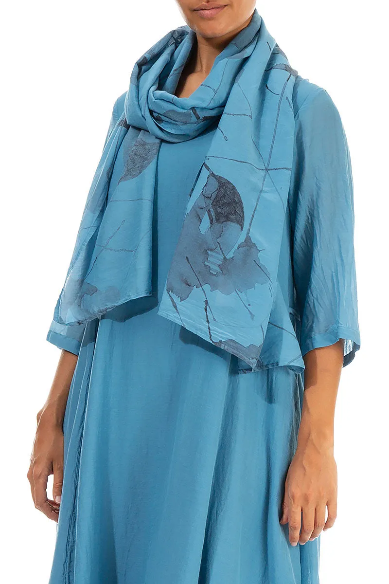 Mirage Denim Silk Cotton Scarf