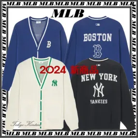 MLB Korea Street Style Unisex Logo Cardigans