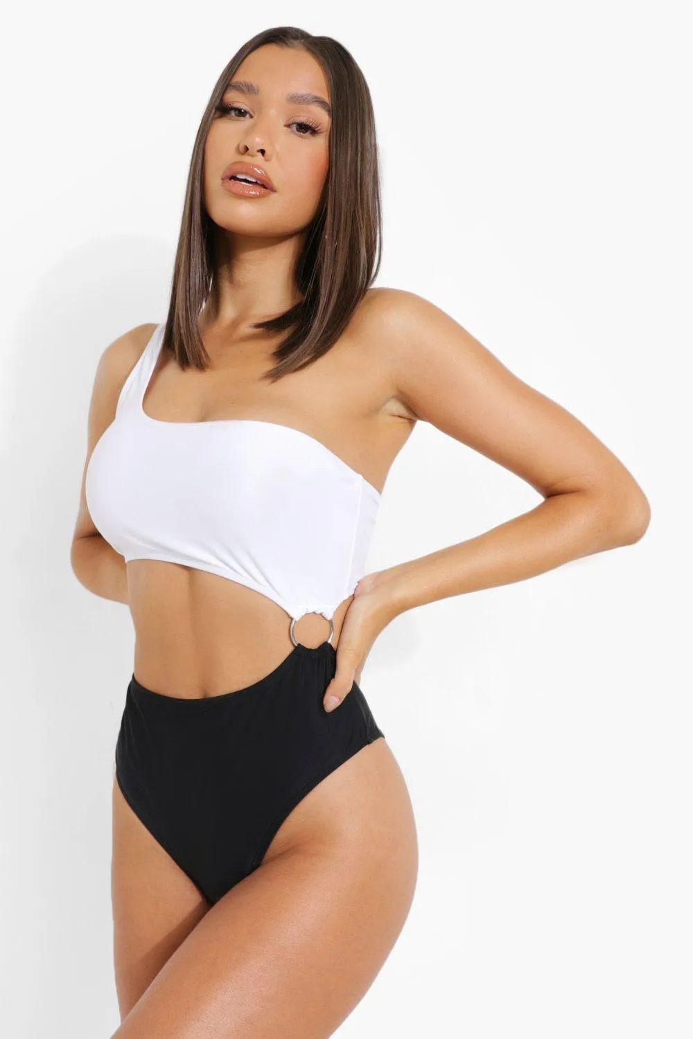Mono O-ring Detail Cut Out Swimsuit