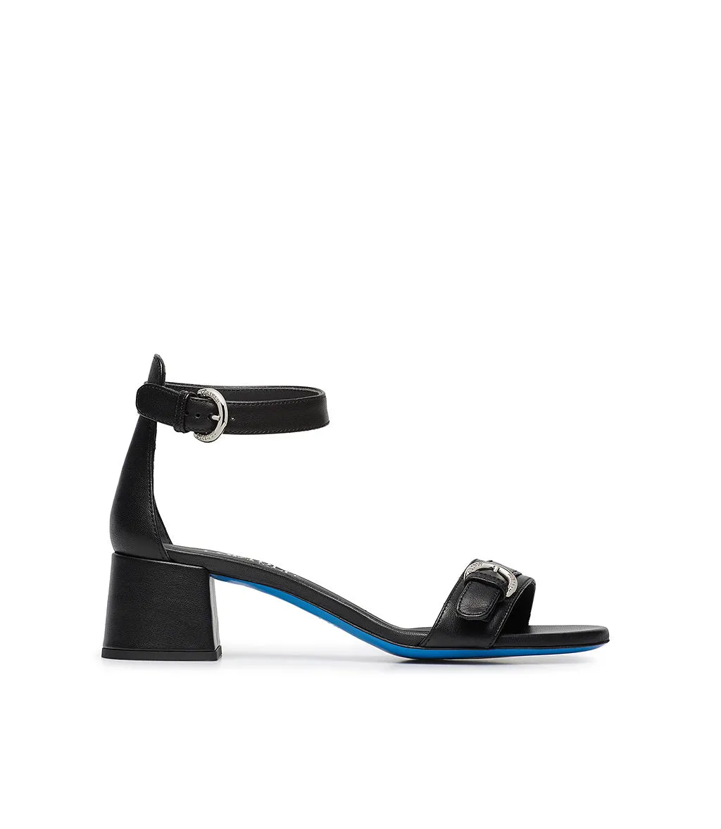 Nappa leather black sandals