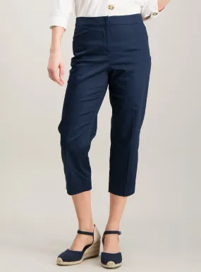 Navy Capri Trousers Size 24