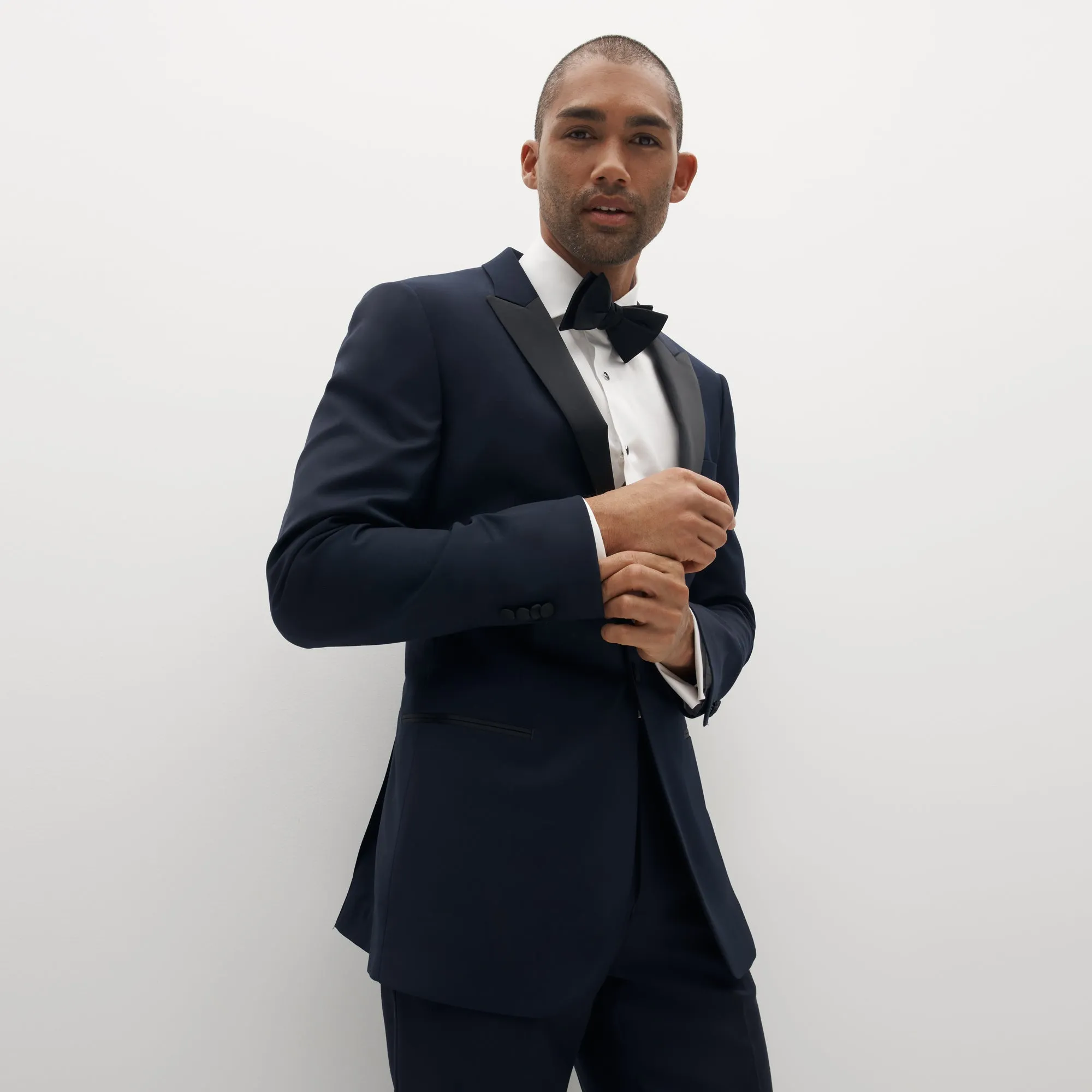 Navy Peak Lapel Tuxedo Jacket for Men