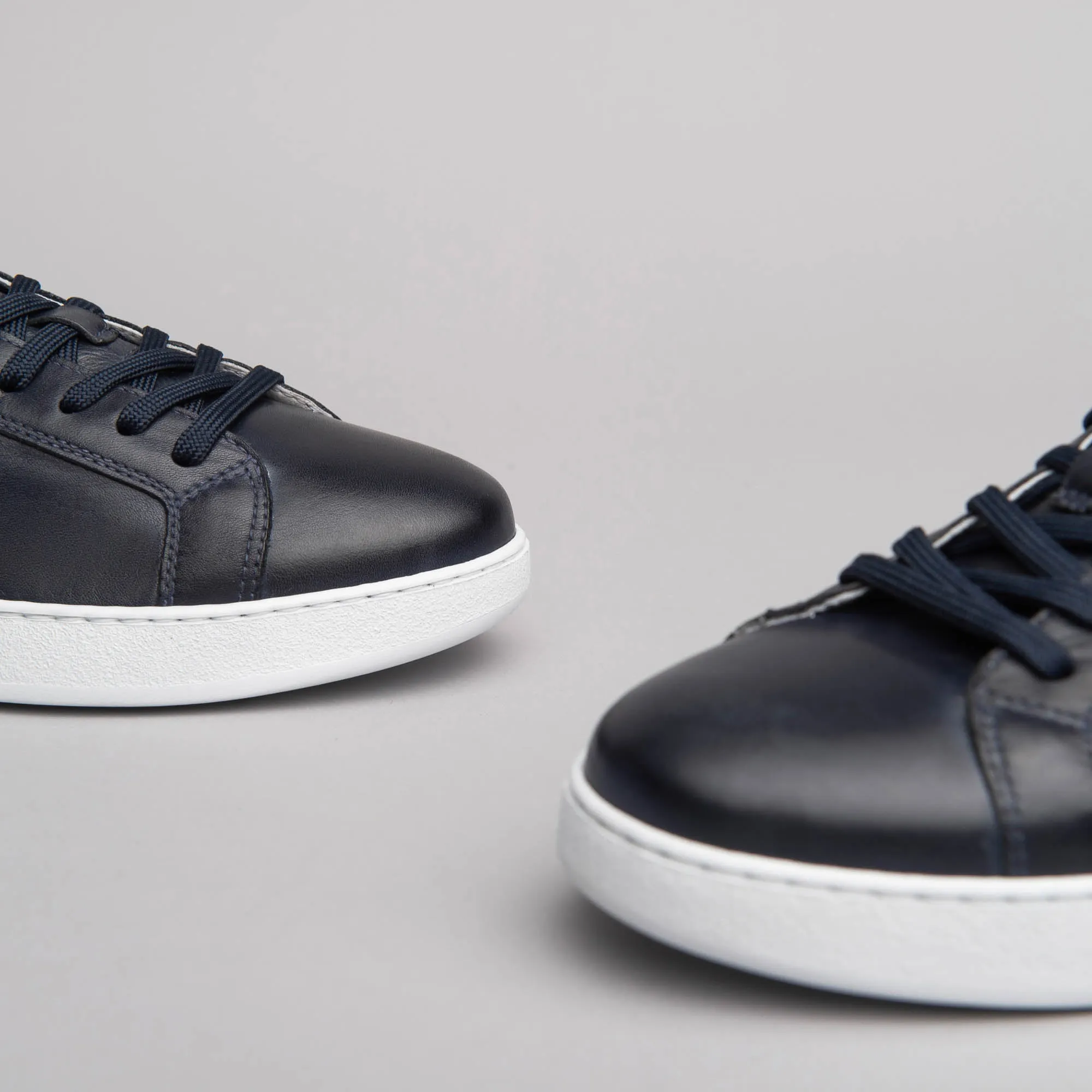 NeroGiardini Men’s Navy Leather Sneaker