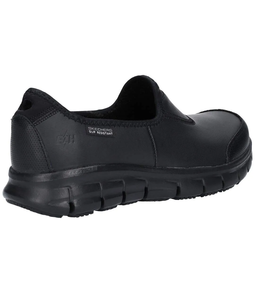 Skechers Sure Track Slip-On Work Shoes for Women in Black