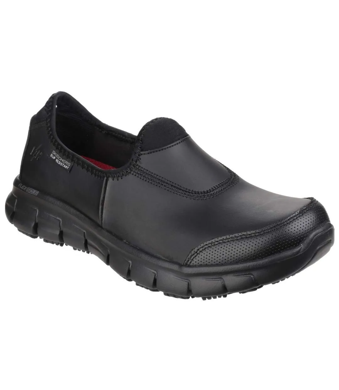 Skechers Sure Track Slip-On Work Shoes for Women in Black