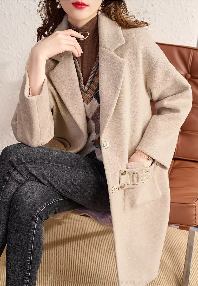 ONX.HK Woolen Coat with Lapel and Warm Temperament