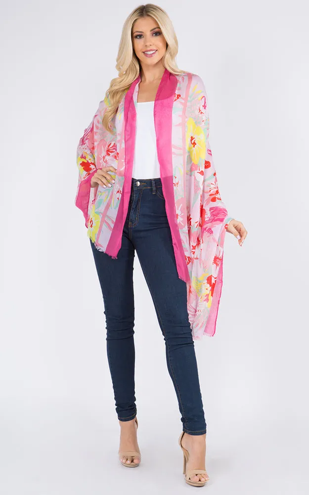 OP9601 Floral Pattern Long Scarf