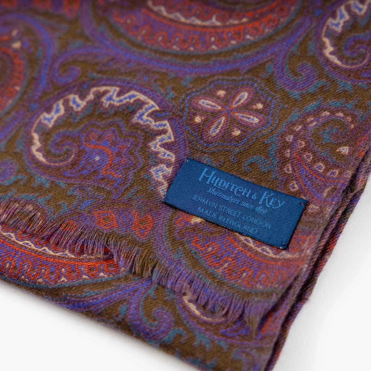 Paisley Neck Gaiter With Fringe Detail - Shop Now