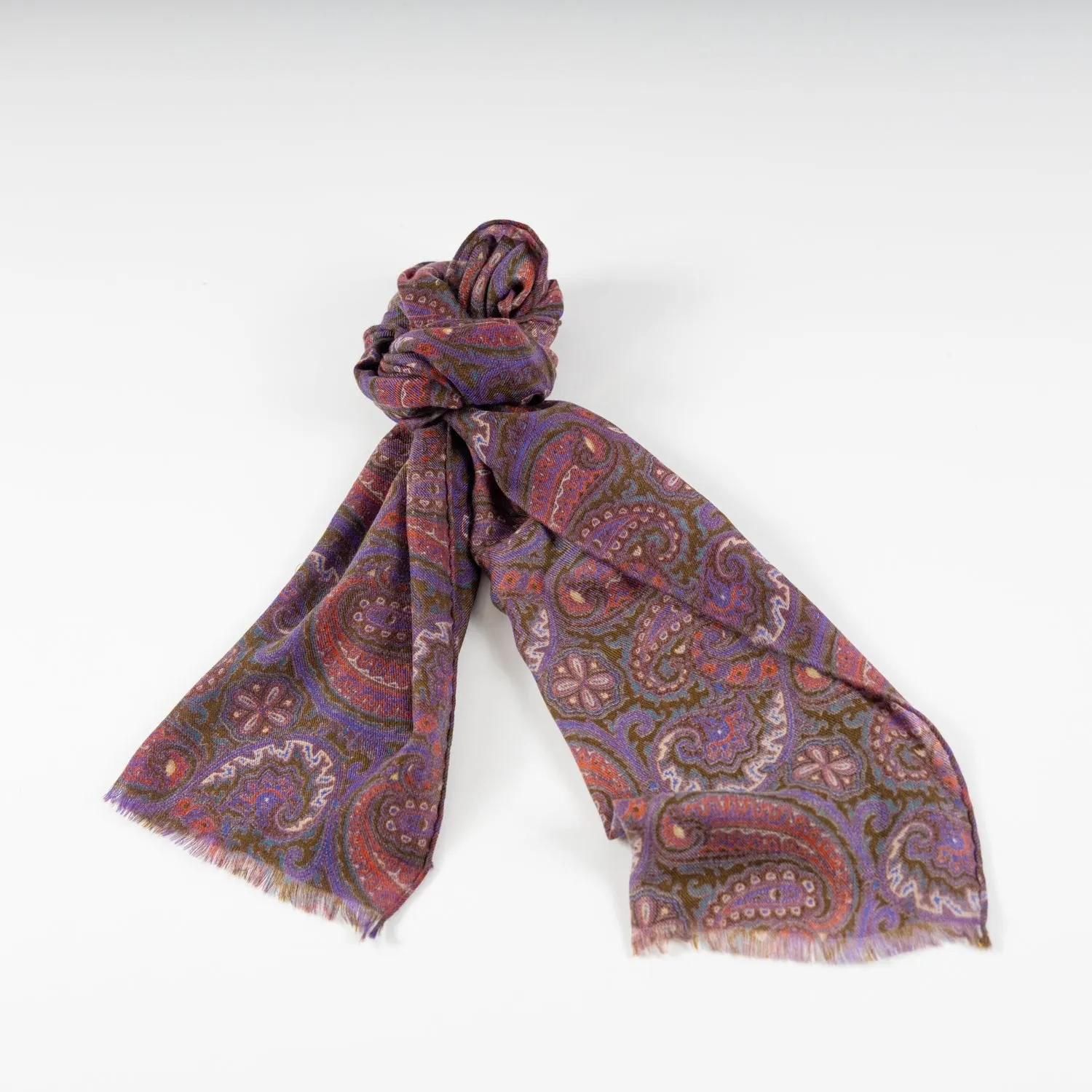 Paisley Neck Gaiter With Fringe Detail - Shop Now