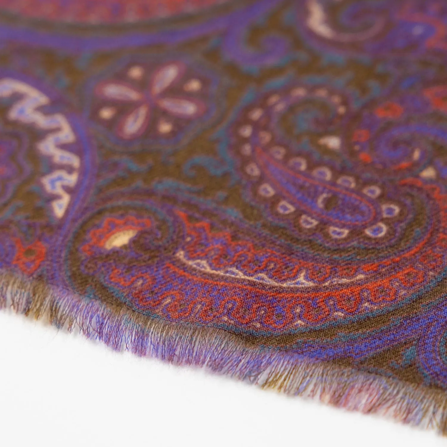 Paisley Neck Gaiter With Fringe Detail - Shop Now