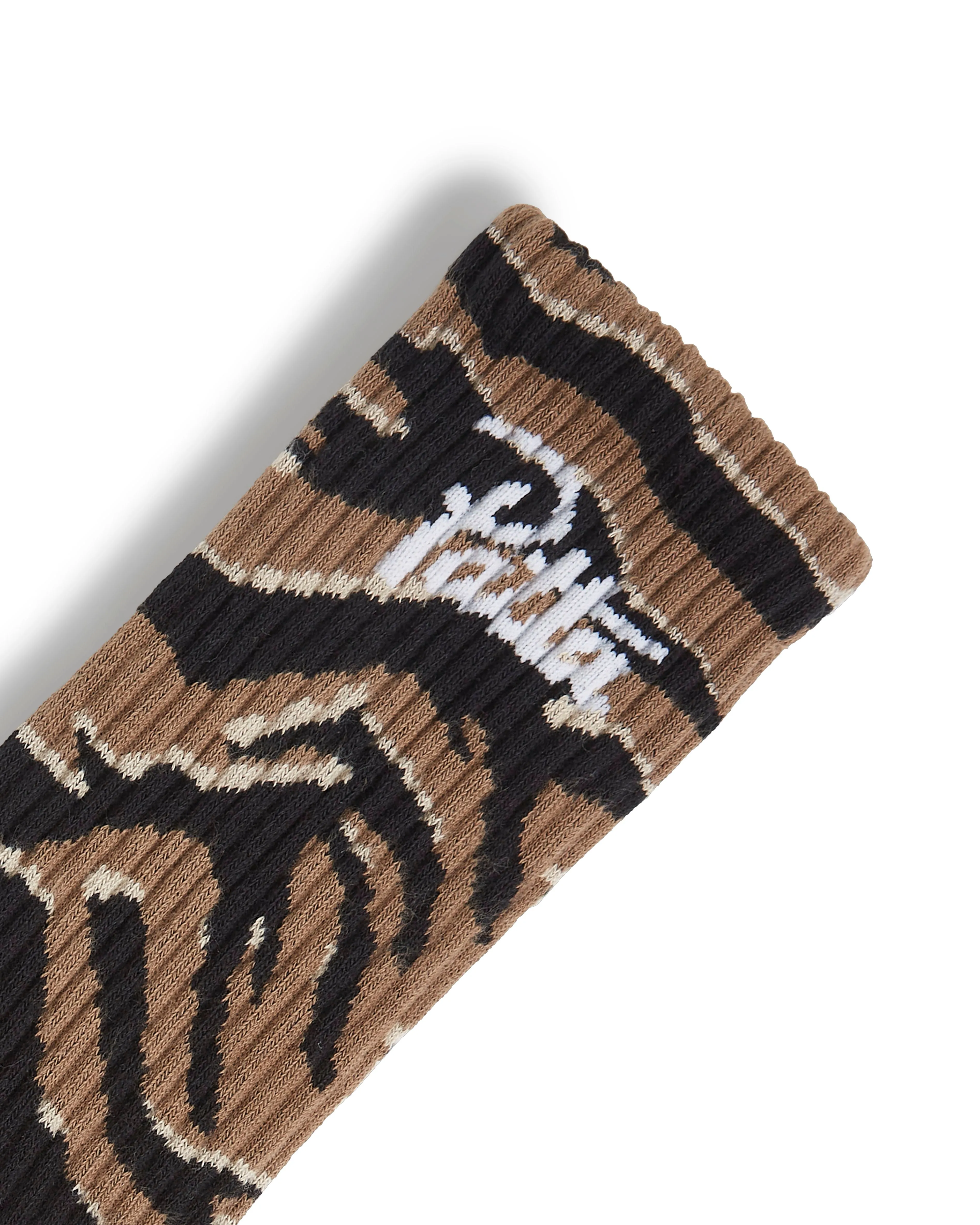 Patta Tiger Stripe Script Logo Athletic Socks - Tiger Stripe Camo