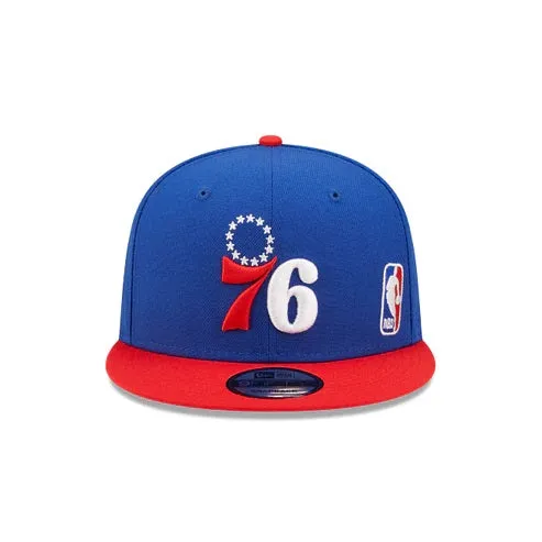 Philadelphia 76ers Red Letter Arch Vintage Green Bottom Hat