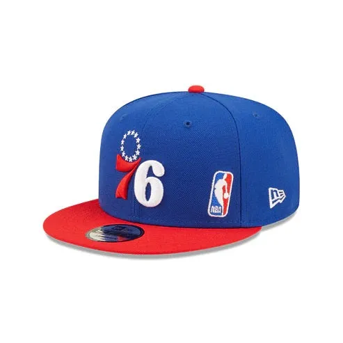 Philadelphia 76ers Red Letter Arch Vintage Green Bottom Hat