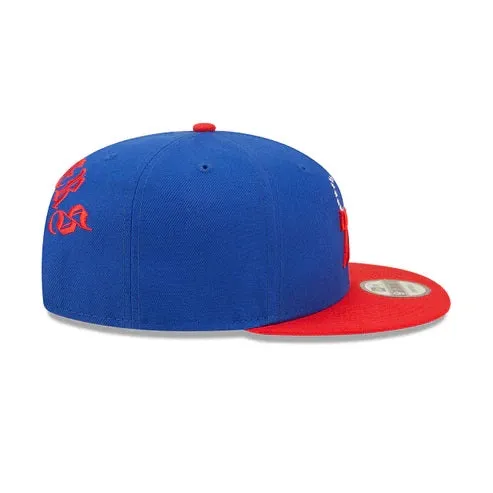 Philadelphia 76ers Red Letter Arch Vintage Green Bottom Hat