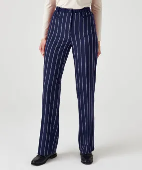 Pinstripe Slimming Trousers