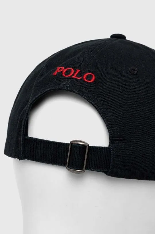 Black Polo Ralph Lauren Cotton Baseball Cap