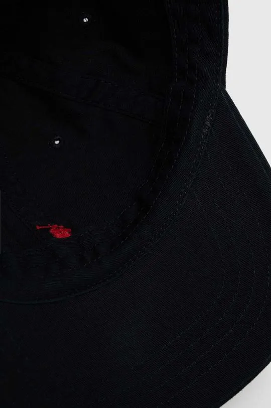 Black Polo Ralph Lauren Cotton Baseball Cap