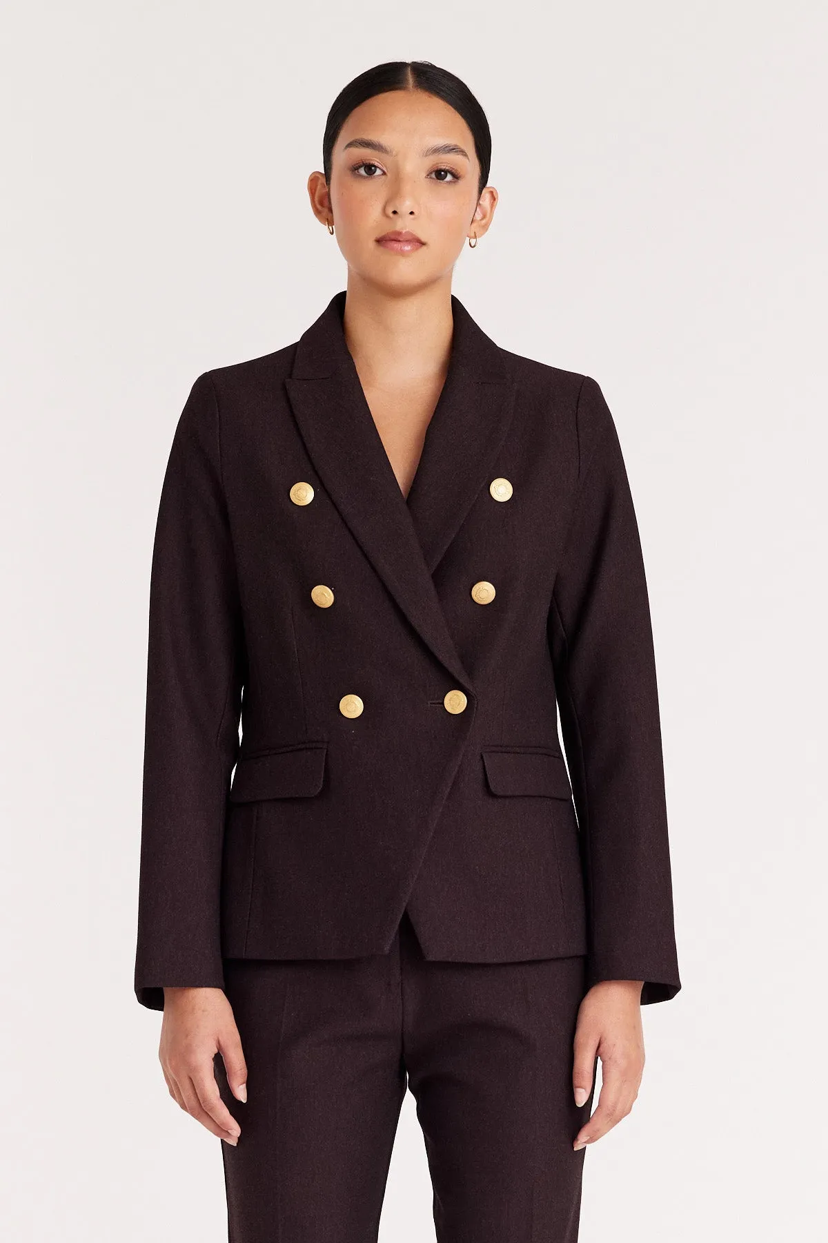 Ponte Jacket in Marle Shiraz