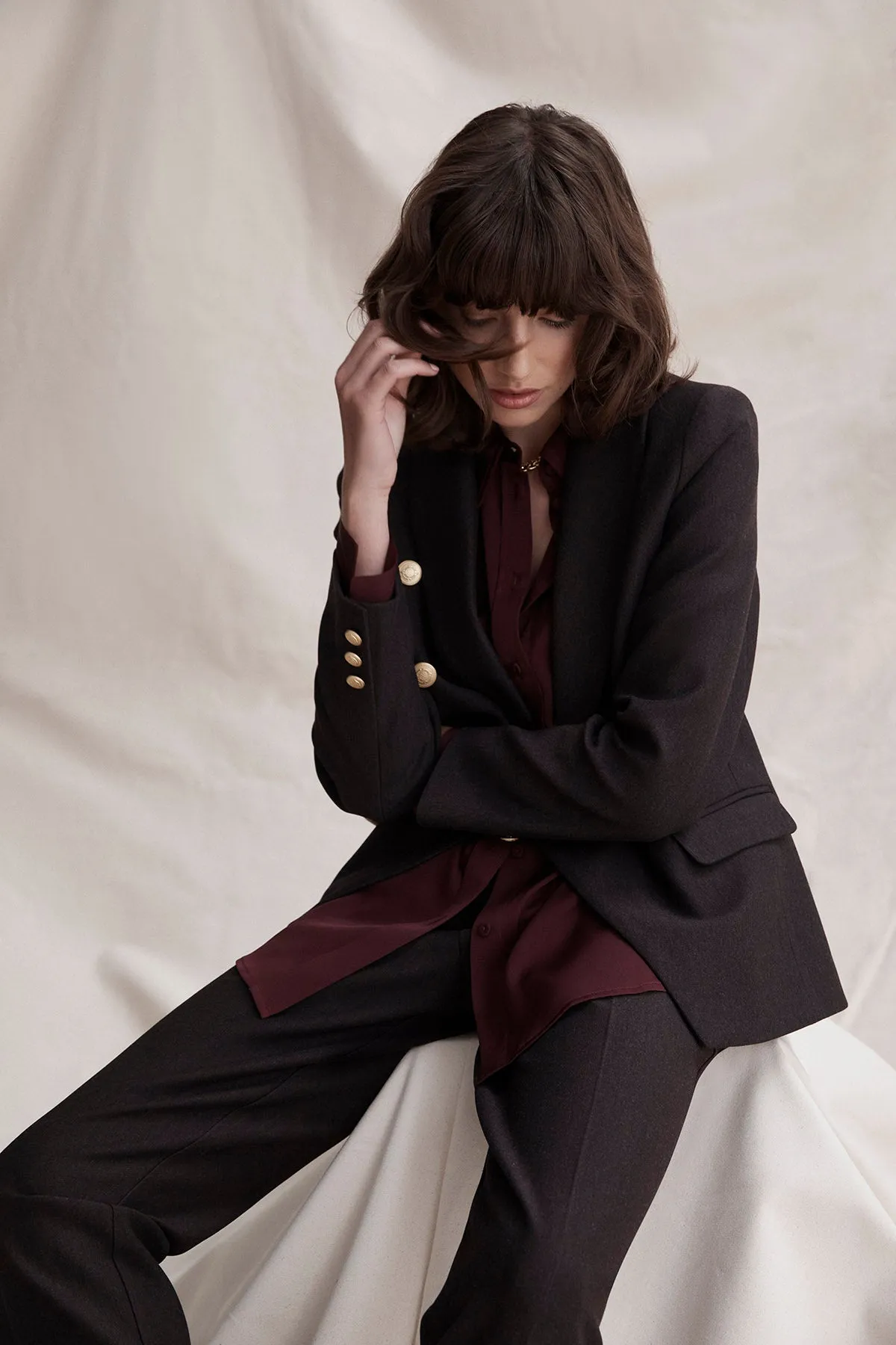 Ponte Jacket in Marle Shiraz