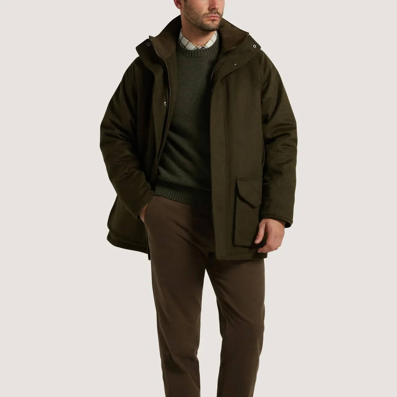 Purdey Loden Field Coat Raglan - Shop Now