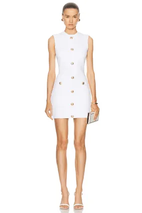 RETROFETE LAUREL KNIT DRESS IN OPTIC WHITE