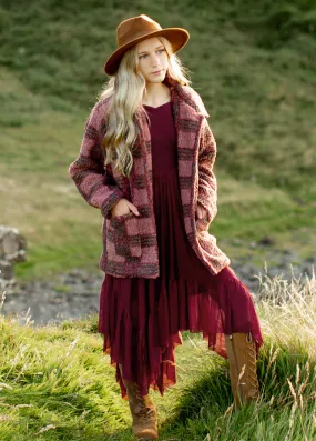 Rose Plaid Gertrude Coat