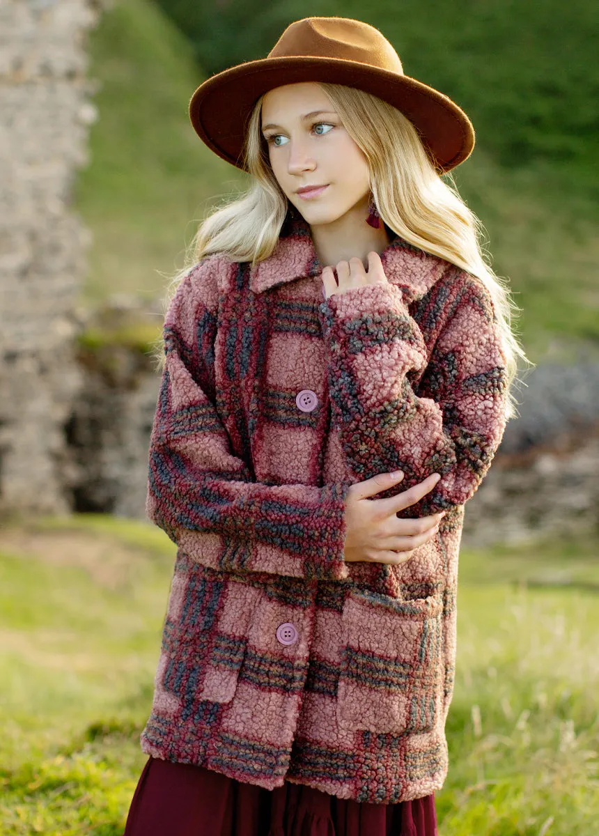 Rose Plaid Gertrude Coat