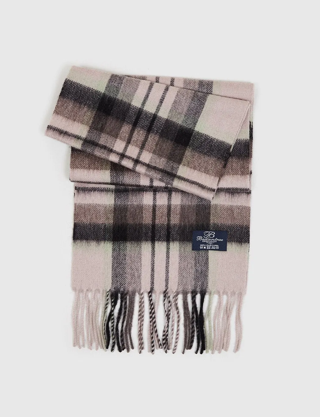 Scotland Clan MacDuff Natural Lambs Wool Scarf in Ballantrae Design