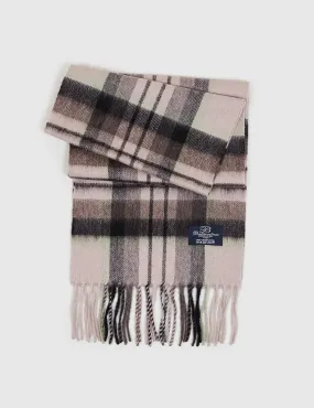 Scotland Clan MacDuff Natural Lambs Wool Scarf in Ballantrae Design