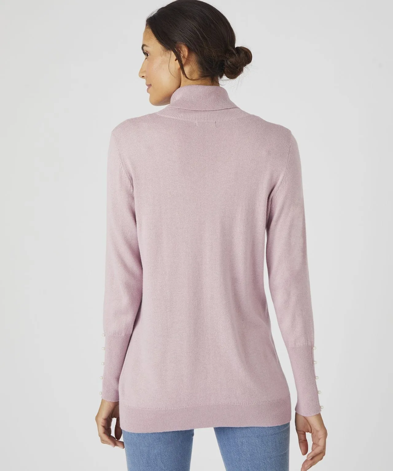 Soft Button Skin Sweater