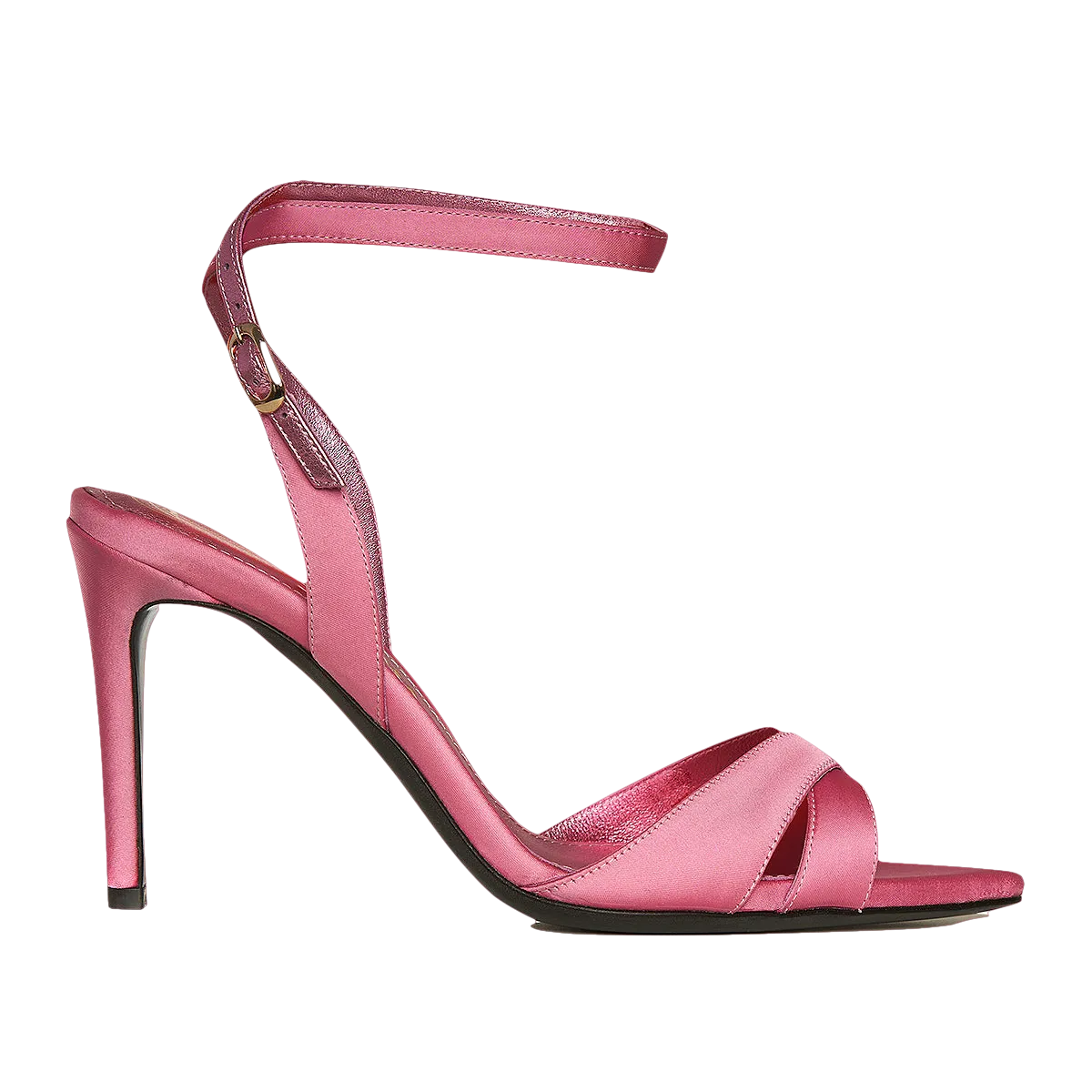 Soft Pink Satin Sandals