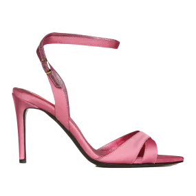 Soft Pink Satin Sandals