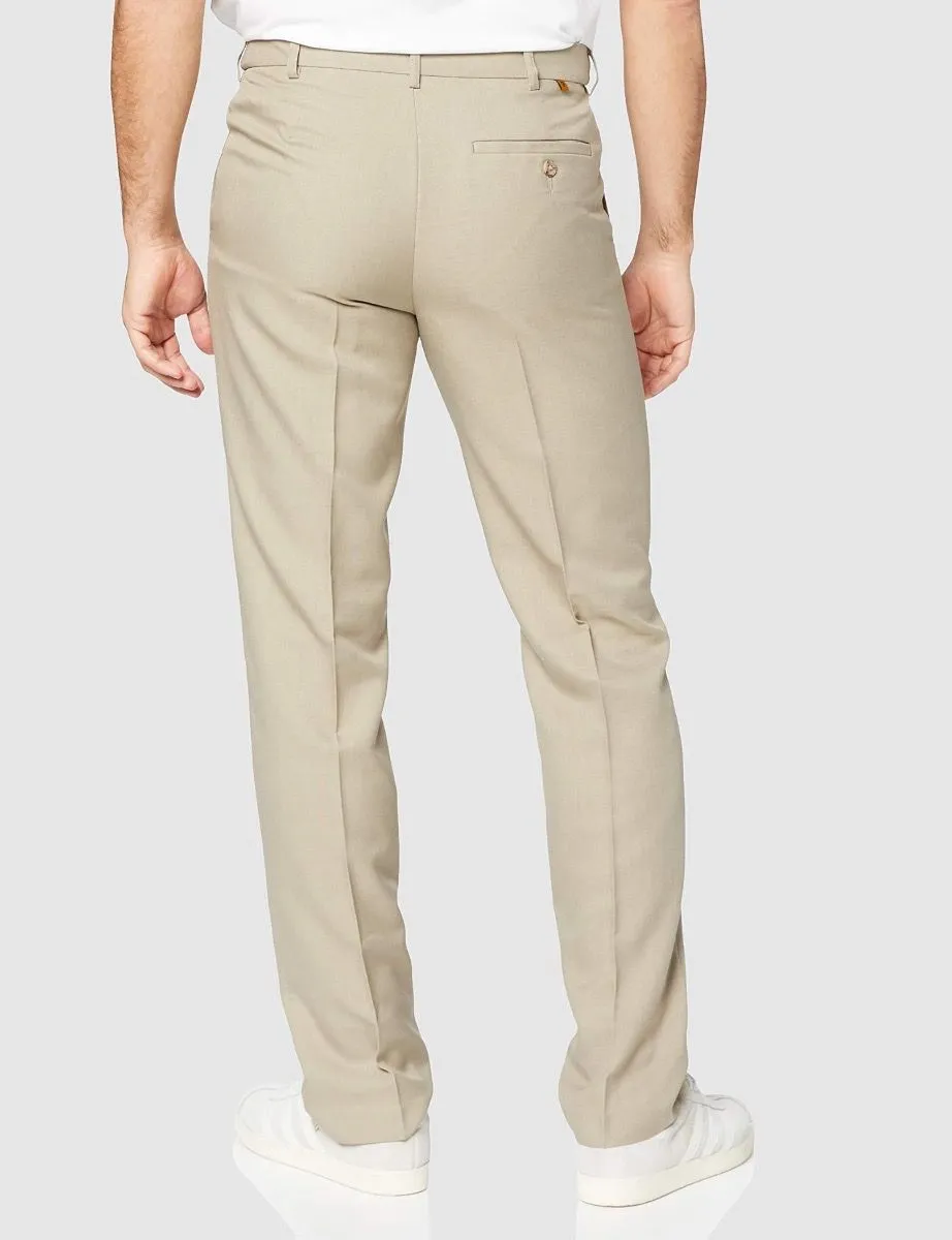 Soft Taupe Flexi Waist Trousers