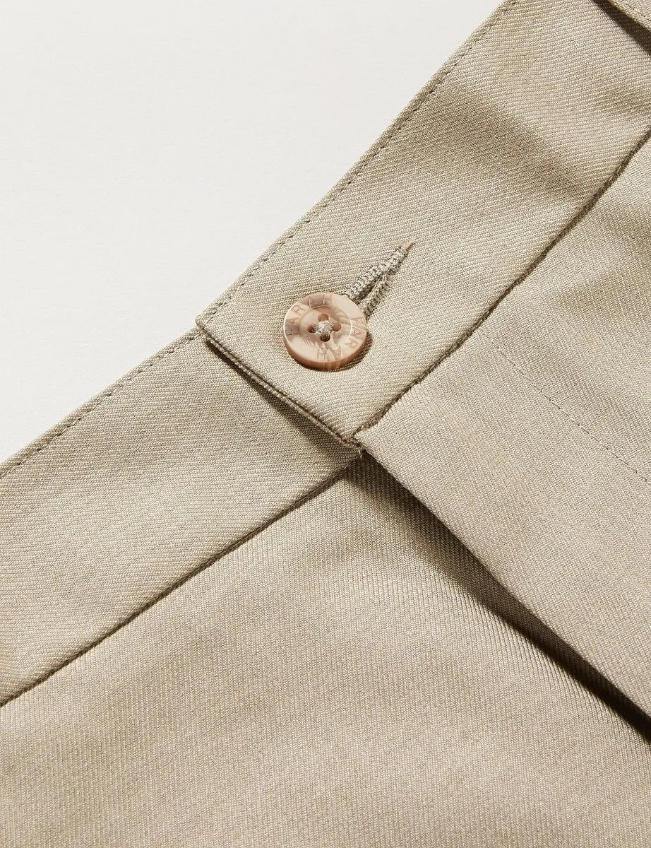 Soft Taupe Flexi Waist Trousers