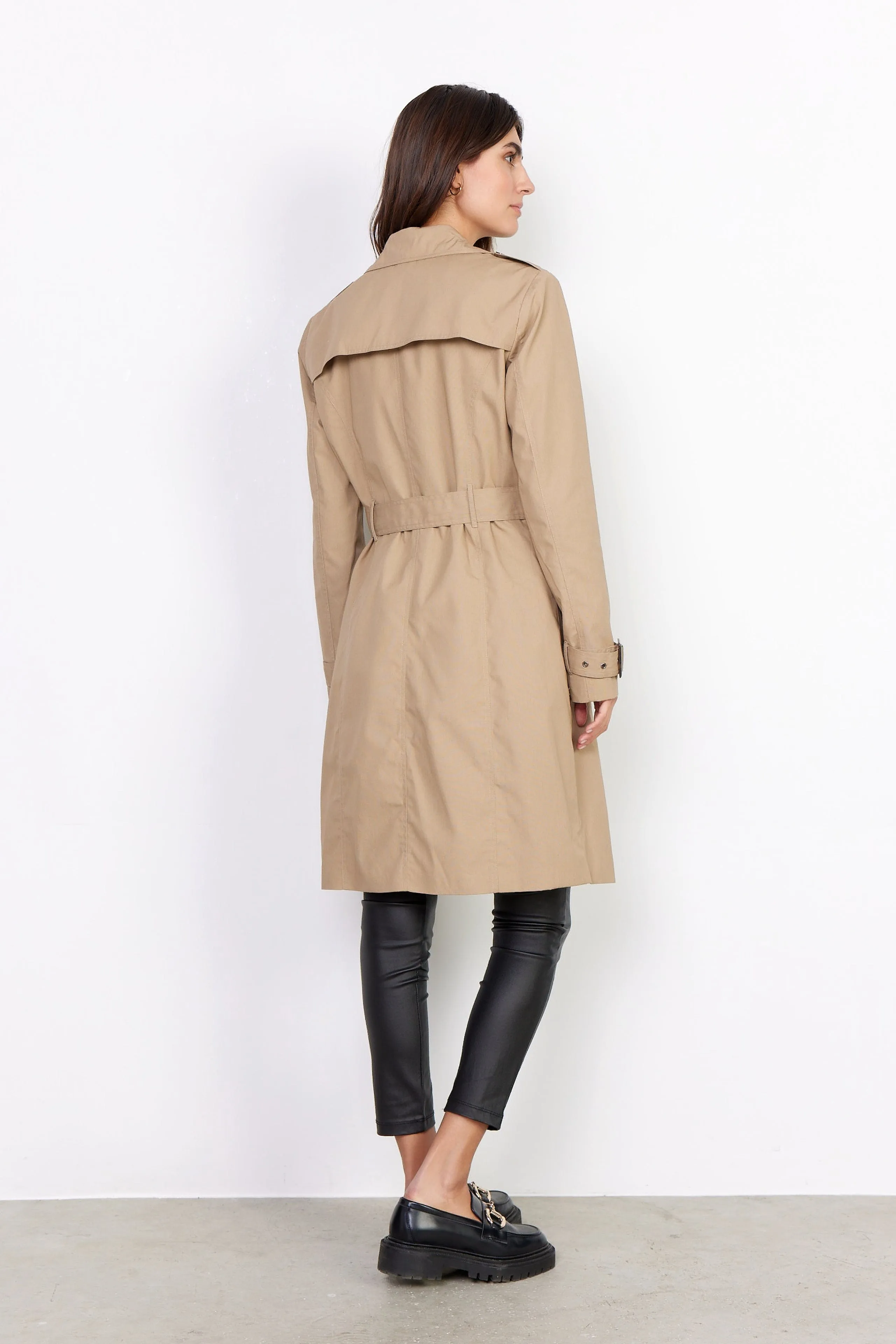 Soya Concept Beige Cotton Trench Coat