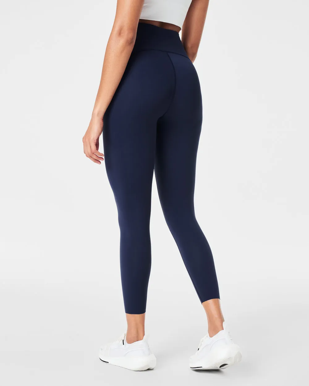 SPANX Booty Boost Active Leggings Navy Blue 7/8 Length