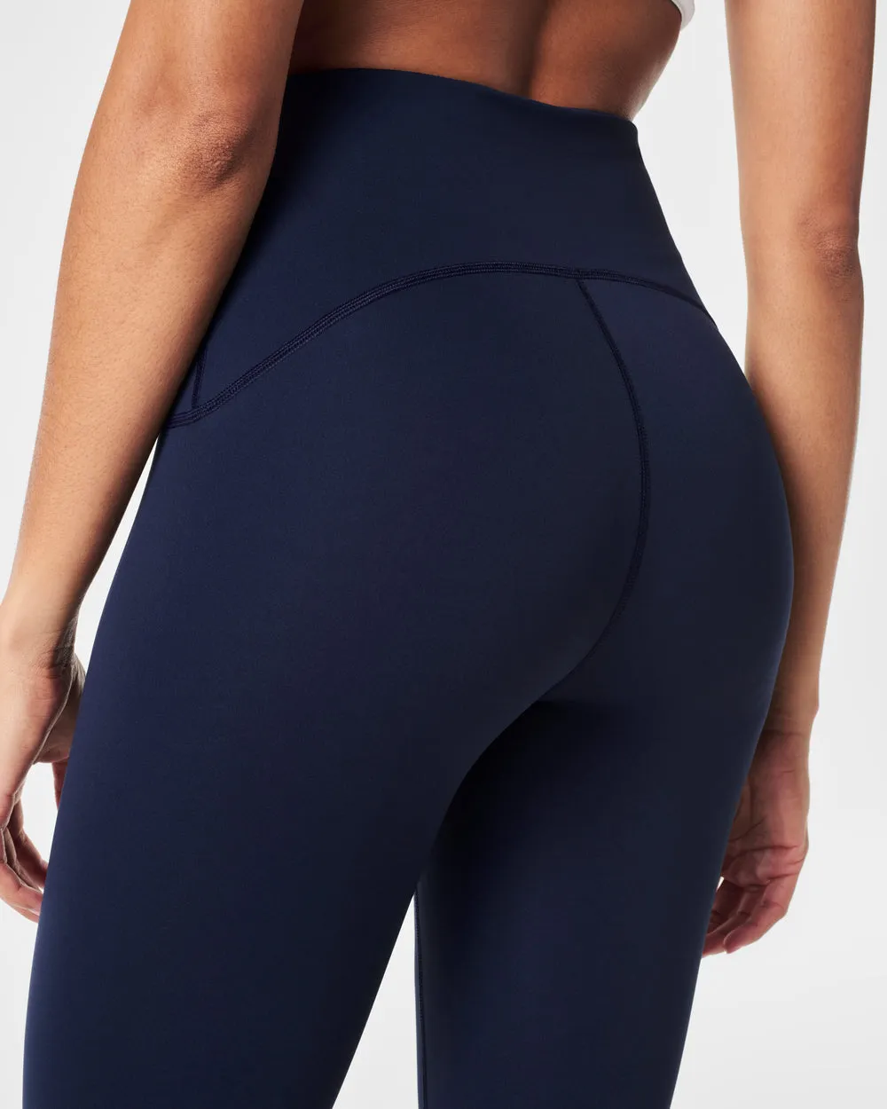 SPANX Booty Boost Active Leggings Navy Blue 7/8 Length